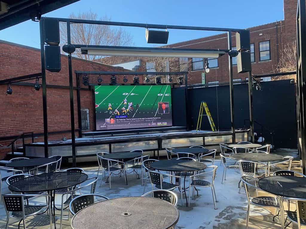 The Brewhouse Outdoor LED Screen Restaurant