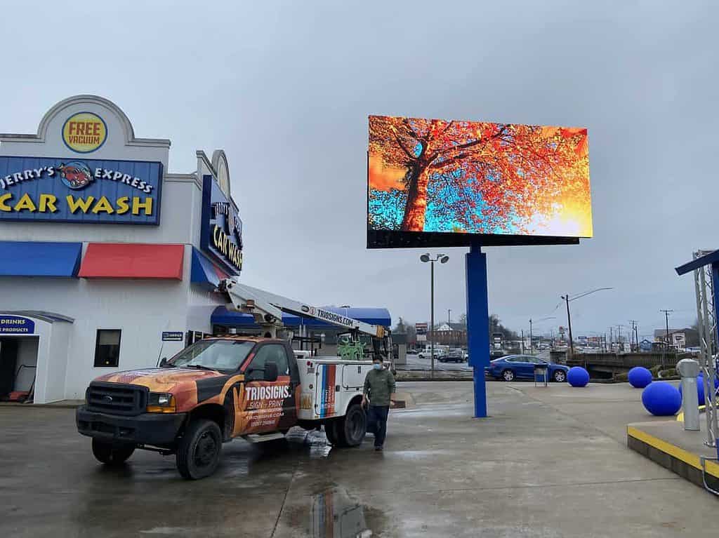 Outdoor LED sign