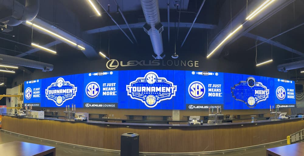 LED Install for Lexus Lounge Bridgestone Arena by UberDisplays