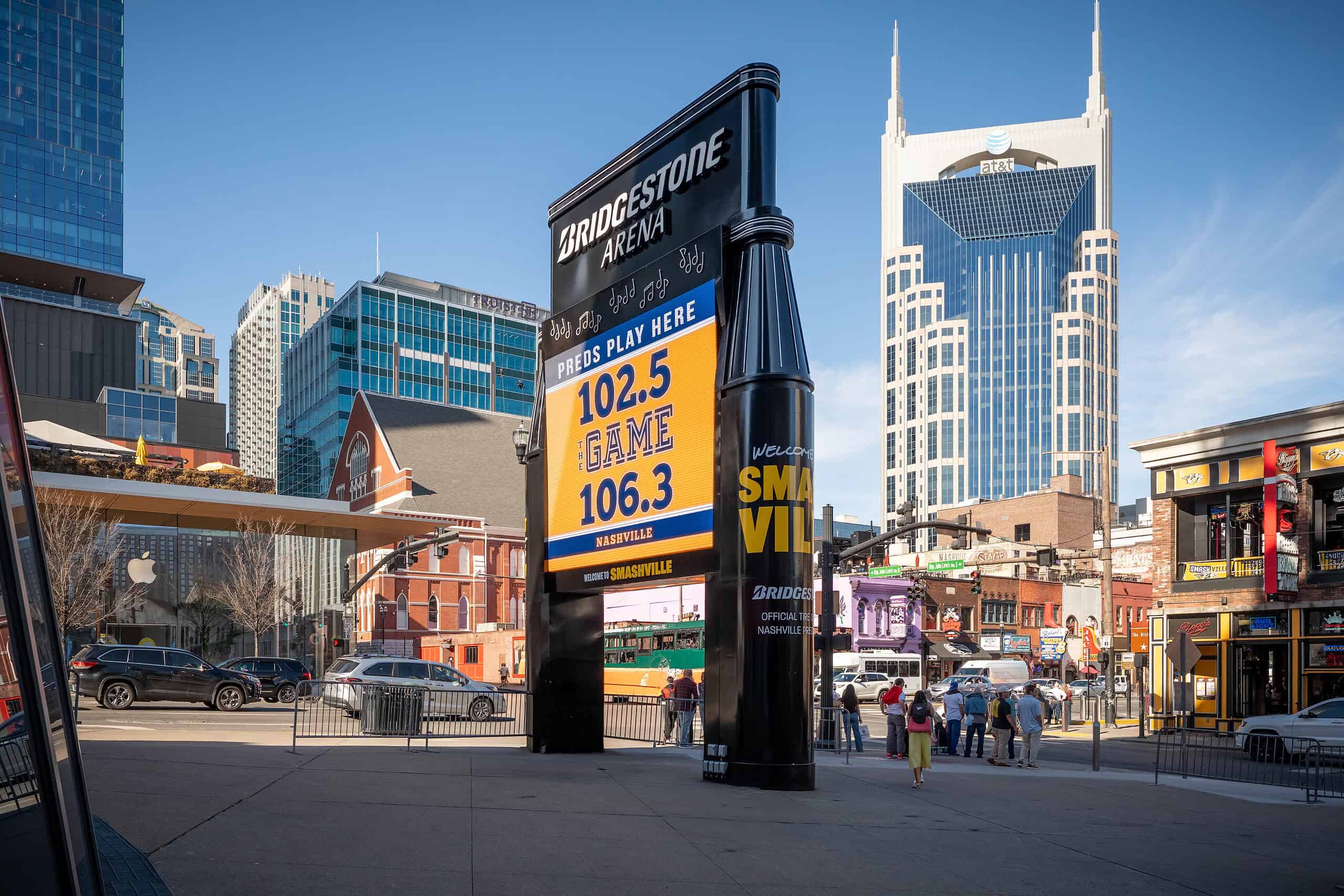 Outdoor Marquee at Bridgestone Arena in Nashville, TN