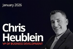 Chris Heublein as VP of Business Development for UberDisplays